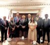 deputy prime minister and foreign minister ishaq dar with cross party pakistan origin british parliamentarians at pakistan house in london photo mofa