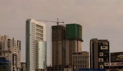 view of business offices and under construction residential apartments in karachi pakistan september 23 2025 photo reuters