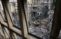 heavy machinery operates at the site of an israeli strike carried out on wednesday in ain al mraiseh in beirut lebanon april 9 2026 photo reuters