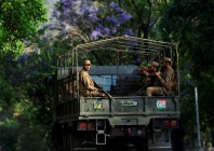 pakistani army soldiers patrol at d chowk near the president s house as pakistan prepares to host the us and iran for the second phase of peace talks in islamabad pakistan april 21 2026 photo reuters