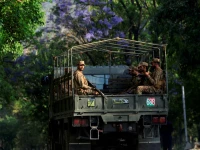 pakistani army soldiers patrol at d chowk near the president s house as pakistan prepares to host the us and iran for the second phase of peace talks in islamabad pakistan april 21 2026 photo reuters