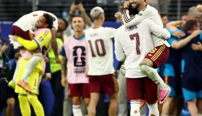 soccer football   fifa world cup 2026   semi final   france v spain   dallas stadium arlington texas us   july 14 2026 spain s ferran torres and alex baena celebrate after the match as spain qualify for the final of the world cup photo reuters