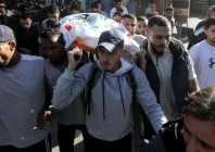 a palestinian was killed in an israeli strike in central gaza early saturday while another died of wounds sustained in an earlier attack medical sources told anadolu photo anadolu agency