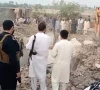 rescue and search operations continue after terrorists rammed an explosives laden vehicle into the fateh khel police checkpoint in khyber pakhtunkhwa s bannu district late saturday night martyring 12 police personnel photo express