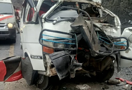 four killed as passenger van collides with dumper on swat motorway