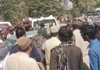 the bodies of three brothers killed in an ied blast are brought to dhq hospital in dukki photo express