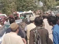 the bodies of three brothers killed in an ied blast are brought to dhq hospital in dukki photo express