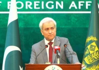 foreign office spokesperson tahir hussain andrabi speaking at the fo weekly press briefing january 1 photo x fo