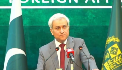 foreign office spokesperson tahir hussain andrabi speaking at the fo weekly press briefing january 1 photo x fo foreign office spokesperson tahir hussain andrabi speaking at the fo weekly press briefing january 1 photo x fo