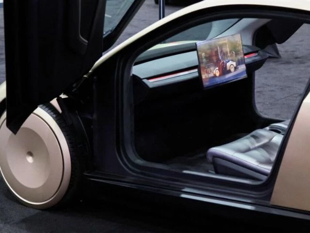a tesla cybercab is displayed at the los angeles auto show in los angeles california u s november 21 2024 photo reuters a tesla cybercab is displayed at the los angeles auto show in los angeles california u s november 21 2024 photo reuters