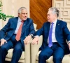 deputy prime minister and foreign minister ishaq dar meets kyrgyz foreign minister zheenbek kulubaev in bishkek photo mofa