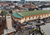 a drone view of christians departing st peter and paul catholic church after a sunday mass in palmgrove lagos nigeria november 2 2025 photo reuters