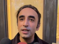 pakistan peoples party ppp chairman bilawal bhutto zardari speaks to reporters in london screengrab