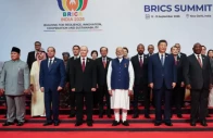brics leaders including china russia and india entered a second day of talks in new delhi discussing inclusive global growth after reaching rare agreement calling for calm in the middle east photo afp