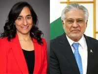 canadian foreign minister anita anand l foreign minister ishaq dar r