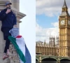 protester detained after 16 hour standoff on big ben with palestinian flag protester detained after 16 hour standoff on big ben with palestinian flag