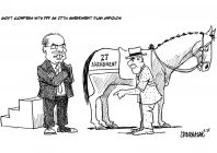 cartoon by sabir nazar
