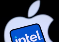 intel and apple logos are seen in this illustration taken september 24 2025 photo reuters