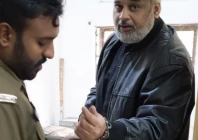 hamid raza in police custody in faisalabad photo x hamid raza in police custody in faisalabad photo x