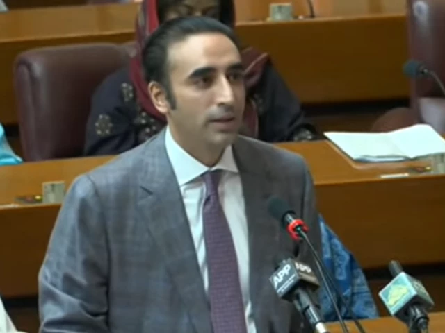 pakistan peoples party chairman bilawal bhutto zardari speaking on the floor of the national assembly screengrab pakistan peoples party chairman bilawal bhutto zardari speaking on the floor of the national assembly screengrab