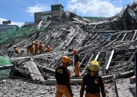 rescue workers search for survivors among debris as a nine story building under construction collapsed in balibago angeles city pampanga philippines may 24 2026 photo reuters rescue workers search for survivors among debris as a nine story building under construction collapsed in balibago angeles city pampanga philippines may 24 2026 photo reuters