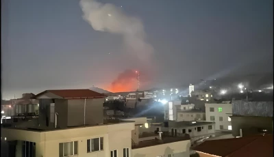 visuals show a military compound in kabul burning after pakistan air force strikes photo ptv