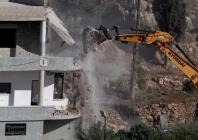 israeli construction equipment knocking down homes in lebanon photo anadolu agency