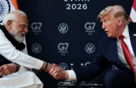 us president donald trump shakes hands with indian prime minister narendra modi as they attend a bilateral meeting during the g7 summit in evian les bains france june 17 2026 photo reuters