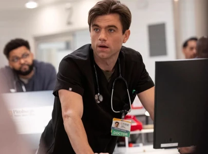 the pitt star patrick ball gets emotional recalling how the show helped him clear massive debt