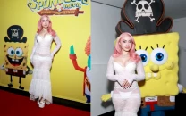 ice spice attends spongebob movie screening in sheer lace dress ice spice attends spongebob movie screening in sheer lace dress