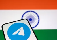 indian flag and telegram app logo are seen in this illustration taken june 19 2026 photo reuters