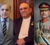 prime minister shehbaz sharif l president asif ali zardari c cdf field marshal asim munir r