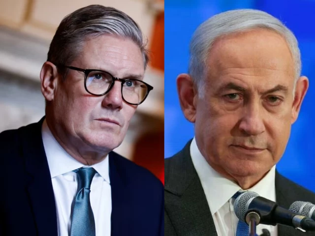 british prime minister keir starmer l israeli prime minister benjamin netanyahu r british prime minister keir starmer l israeli prime minister benjamin netanyahu r