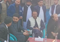 k p chief minister sohail afridi waits at factory checkpoint on his way to adiala jail k p chief minister sohail afridi waits at factory checkpoint on his way to adiala jail