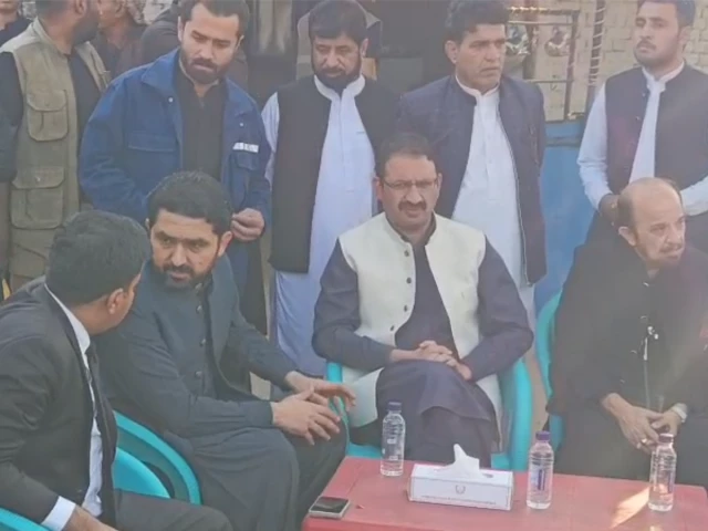 k p chief minister sohail afridi waits at factory checkpoint on his way to adiala jail