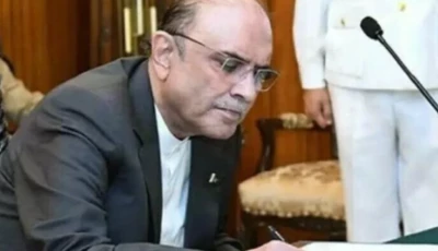 president asif ali zardari signs seven bills passed by the parliament photo file