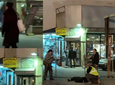 viral video shows nyc woman struck by collapsing fence what happened next