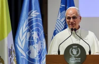 pope leo speaks during his visit to the rome headquarters of the united nations world food programme where he addresses participants at the agency s annual executive board session in rome italy june 22 2026 photo reuters