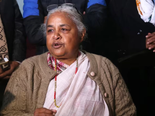nepal s former chief justice sushila karki speaks with the media in kathmandu nepal january 30 2019 photo reuters