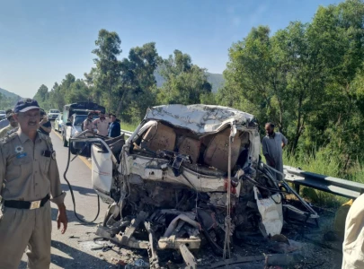 17 killed six injured after van crashes into parked bus on swat expressway 17 killed six injured after van crashes into parked bus on swat expressway