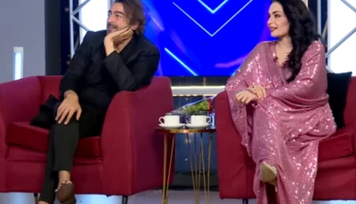 screengrab of meera l and shaan shahid r youtube