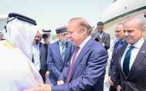 pm shehbaz arrives in qatar to offer condolences over former emir s death