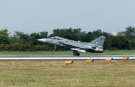 hindustan aeronautics limited hal tejas mark 1a a light combat aircraft takes off ahead of its maiden flight at hal nashik india october 17 2025 photo retuers