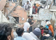 rescue operations being conducted after a gas cylinder explosion occurres in islamabad s g 7 2 sector photo express