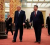 us president donald trump and chinese president xi jinping arrive to attend a state banquet at the great hall of the people in beijing china may 14 2026 photo reuters