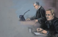 a court sketch shows lawyer petar sekulic and marius borg hoiby in room 250 of the oslo courthouse oslo norway march 19 2026 photo reuters