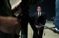 us secretary of state marco rubio speaks to the media upon his arrival at al bateen executive airport to discuss the interim deal between the us and iran with arab gulf allies in abu dhabi united arab emirates june 23 2026 photo reuters