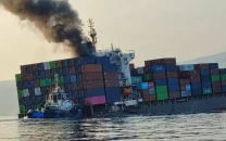 iran says container ship sinks after hitting mine in strait of hormuz
