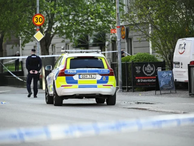 a police officer works near the scene of a shooting at vaksala square in uppsala sweden april 29 photo reuters a police officer works near the scene of a shooting at vaksala square in uppsala sweden april 29 photo reuters