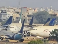 defunct aircraft clog jinnah airport junkyard